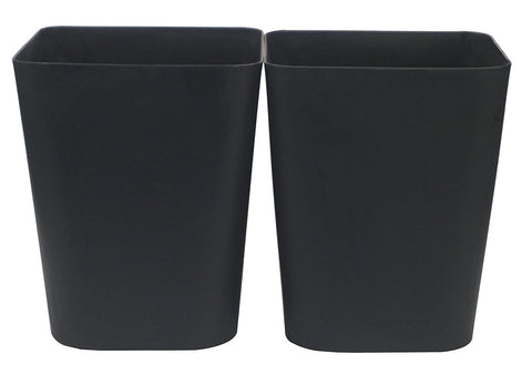 1.6 Gallon Small Trash Can Wastebasket for Kitchen Office Bathroom,Pack of 2(White+Gray)