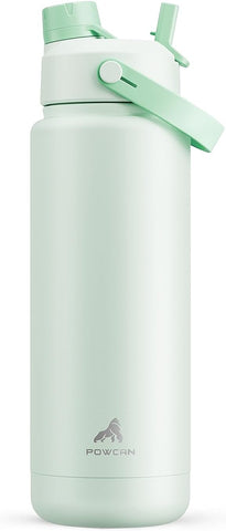 26 oz Insulated Water Bottle with 2-in-1 Straw and Spout Lid, Keep Cold 24H, Leak-Proof, Fits in Car Cup Holder, Stainless Steel Water Bottle for Sports, Travel, and School (Cotton Candy)