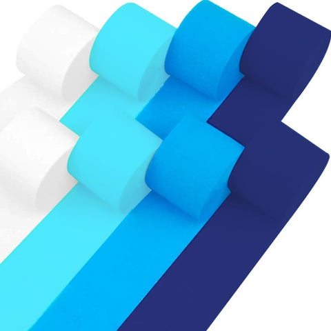 8 Crepe Paper Streamers Rolls, 656ft Pack of Unique 8 Rainbow Streamers Party Decorations, Birthday Streamers, Party Streamers for Wedding Decoration (1.8 inch x 82 ft/Roll)