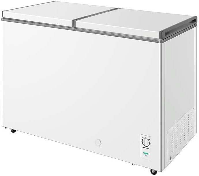 10 Cu Ft Compact Deep Freezer Removable Wire Basket Ldeal with 7 Adjustable Thermostat Control for Home Kitchen Office or Bar Portable Refrigerator