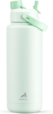 26 oz Insulated Water Bottle with 2-in-1 Straw and Spout Lid, Keep Cold 24H, Leak-Proof, Fits in Car Cup Holder, Stainless Steel Water Bottle for Sports, Travel, and School (Cotton Candy)
