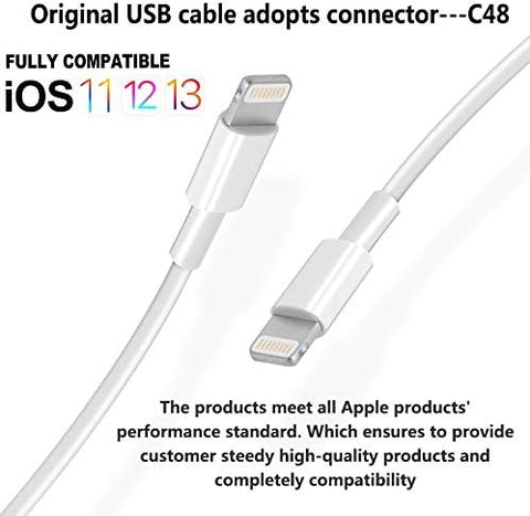 4Pack [Apple MFi Certified] Charger Lightning to USB Charging Cable Cord Compatible iPhone 14/13/12/11 Pro/11/XS MAX/XR/8/7/6s Plus,iPad Pro/Air/Mini,iPod Touch