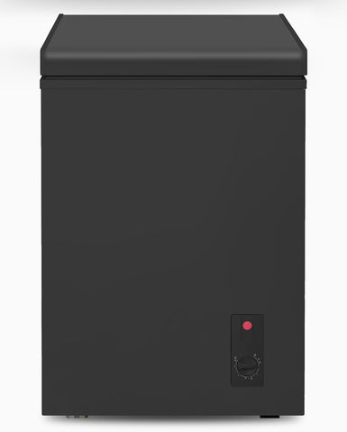 3.5 Cu Ft Chest Freezer, Compact Freezer with 7 Level Adjustable Temperature,Top Open Door Freezer with Removable Storage Basket,Energy Saving Deep Freezer, Black