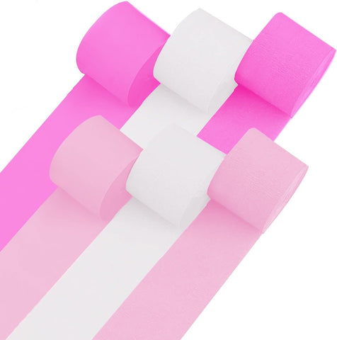 8 Crepe Paper Streamers Rolls, 656ft Pack of Unique 8 Rainbow Streamers Party Decorations, Birthday Streamers, Party Streamers for Wedding Decoration (1.8 inch x 82 ft/Roll)