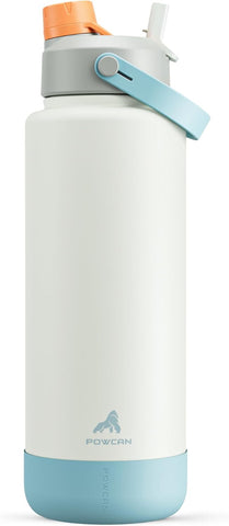 26 oz Insulated Water Bottle with 2-in-1 Straw and Spout Lid, Keep Cold 24H, Leak-Proof, Fits in Car Cup Holder, Stainless Steel Water Bottle for Sports, Travel, and School (Cotton Candy)