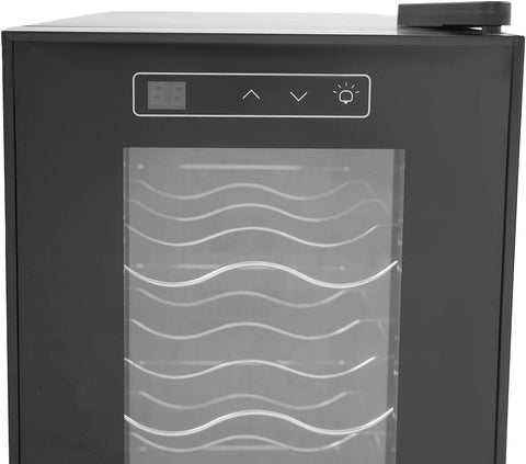 33L Wine Fridge,12-Bottle Wine Fridge,8.72 Gallon Wine Cooler Refrigerator,Temperature Control,for Home, Office,Hotel,Bar,Club (12 Bottle)