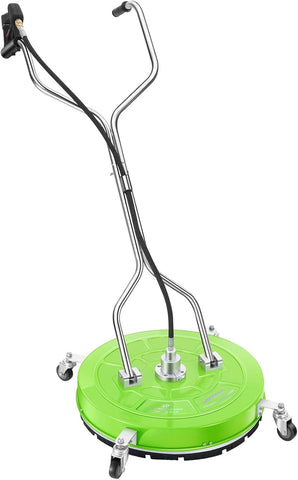 14" Pressure Washer Surface Cleaner with 4 Wheels - Stainless Steel Surface Cleaner for Pressure Washer Attachment for Concrete, Patio, Sidewalk, Deck and Driveways - PWS14