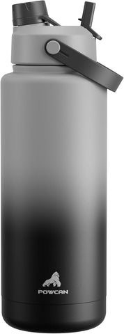 26 oz Insulated Water Bottle with 2-in-1 Straw and Spout Lid, Keep Cold 24H, Leak-Proof, Fits in Car Cup Holder, Stainless Steel Water Bottle for Sports, Travel, and School (Cotton Candy)
