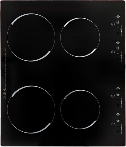 23 Inch Countertop Electric Cooktop 4 Burner,110V Plug in Electric Stovetop