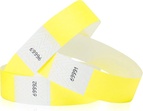 500 WristCo Tyvek Wristbands for Events – 500 Count, 5-Color Variety Pack – Tamper-Proof Design Prevents Reuse – Premium-Grade Bracelets for Hospital & Medical ID, Party, VIP Identification