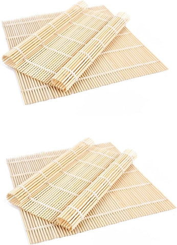 2 Pack Bamboo Sushi Rolling Mat, Sushi roll maker, Sushi bazooka,Sushi making kit, Bamboo Sushi Rolling Mat,Sushi maker(9.5" x 9.6")