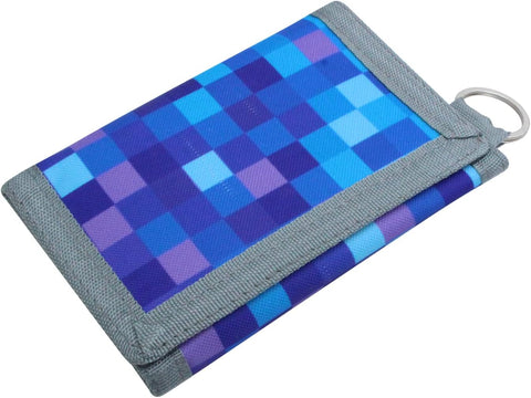 AI-DEE RFID Trifold Canvas Outdoor Sports Wallet for Kids - Front Pocket Wallet with Magic Sticker