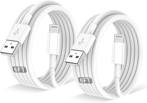 2Pack for iPhone Charger Cable 10 Ft,Long Lightning for Apple Charging Cord 10ft for iPhone 14/13/12/11 Pro/X/Xs Max/XR/8 Plus/7/6/5/SE,for IPad USB Charge Wire 10 Foot