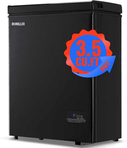 5.0 CU.FT Deep Freezer Top Open Door Mini Chest Freezer with Removable Storage Basket for Home Kitchen Garage