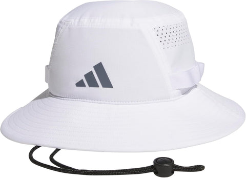 adidas Men's Victory Bucket Hat outdoors and sideline wide brim style for sun protection