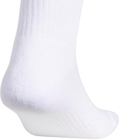 adidas Men's Athletic Cushioned 6-Pack Crew, Cushioned Crew Socks with Arch Compression for a Secure Fit