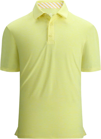 Alex Vando Mens Golf Shirt Moisture Wicking Quick-Dry Short Sleeve Casual Polo Shirts for Men