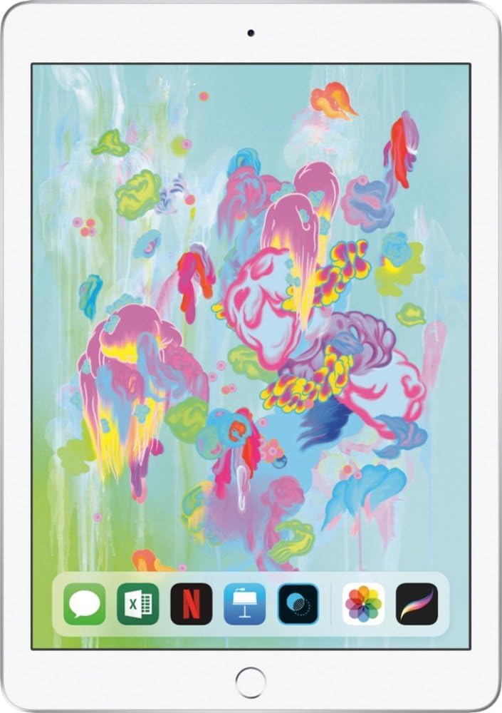 2018 Apple iPad (9.7-inch, Wi-Fi, 128GB) - Silver (Renewed)