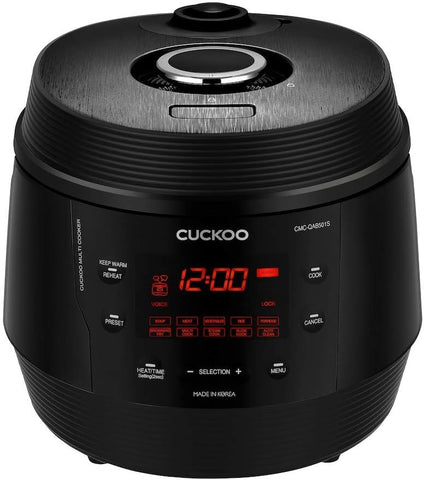5QT Cuckoo Electric Pressure Cooker with 10 Menu Options and Stainless Steel Pot, GOLD / WHITE