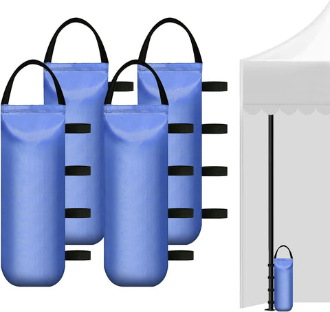 4 (Black) Cylindrical Sand Bags Weights for Canopy Weight Bag Outdoor Advertising Tent Sunshade Fixed Windproof sandbag Bag Weight Bags for Pop up Canopy Tent (Without Sand)