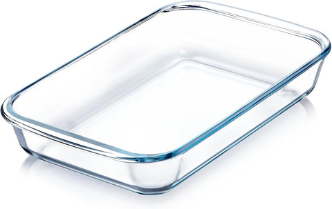 1QT Glass Baking Dish for Oven, Single Serving Glass Pan for Cooking Small Glass Casserole Dish Rectangular Baking Pan Glass Oven Bakeware