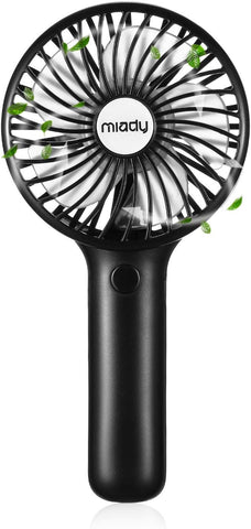 2-Pack Upgraded 5000mAh Portable Handheld Fan 3 Speed Mini USB Strong Wind 7-20 Hours Runtime Personal Electric for Travel Office Outdoor