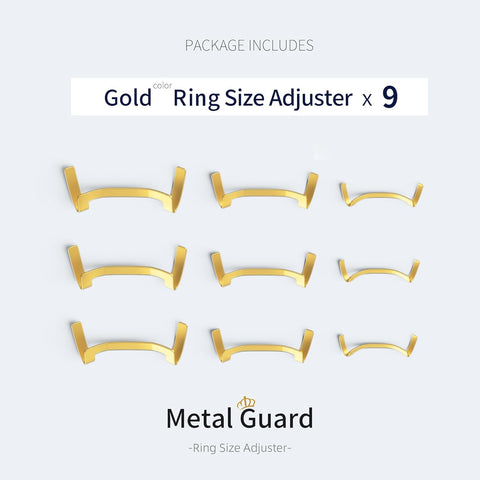 12 Pack Filled Gold/Silver Metal Ring Guard,Invisible Ring Size Adjuster Set for Loose Rings,Ring Guard,Ring Sizer,Fit for Men and Women Rings