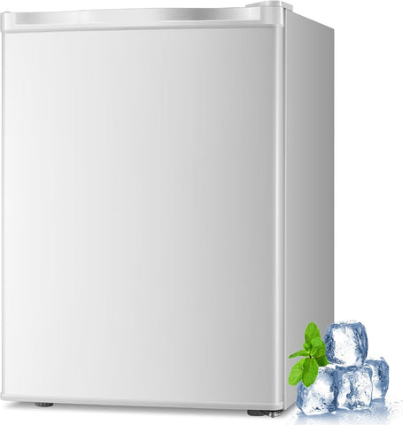 1.1 Cu.ft Small Upright Freezer, Compact Mini Freezer with Removable Shelves, Adjustable Thermostat, Reversible Door Hinge, Quiet for Home/Office/Kitchen/Dorm, Black
