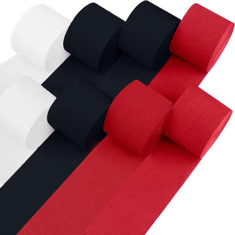 8 Crepe Paper Streamers Rolls, 656ft Pack of Unique 8 Rainbow Streamers Party Decorations, Birthday Streamers, Party Streamers for Wedding Decoration (1.8 inch x 82 ft/Roll)
