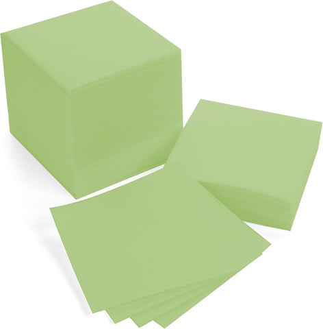 AH AMERICAN HOMESTEAD Cocktail Napkins-Disposable Beverage/Bar Napkins-Black Linen-Like Square Napkins-Eco-Friendly & Compostable-Everyday Use, Party or Wedding 4.75inch x 4.75inch (100 Count, Black)