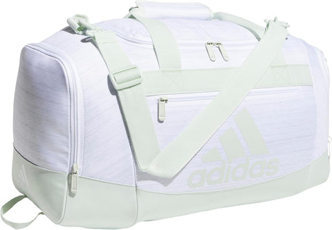 adidas Unisex Defender 4.0 Gym Duffel Bag for Men and Women, Black/White, Medium (66L)