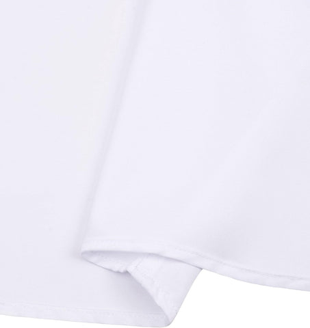 Alimens & Gentle Mens Short Sleeve Dress Shirts Wrinkle Free Solid Casual Button Down Shirts with Pocket