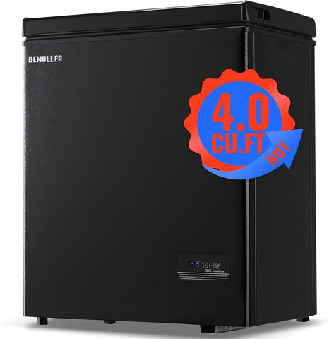 5.0 CU.FT Deep Freezer Top Open Door Mini Chest Freezer with Removable Storage Basket for Home Kitchen Garage