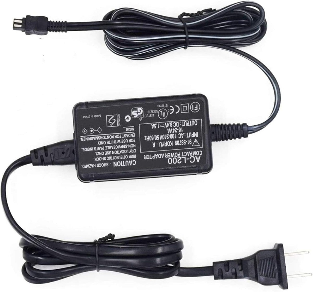AC-L200 AC Power Adapter Charger for Sony Handycam Camcorder DCR-SX,DCR-SR,DCR-HC,DCR-PC,DCR-DVD,DCR-IP,HDR-CX,HDR-XR,HDR-PJ,HDR-SR,HDR-UX,HDR-TD,CCD TRV DEV Series