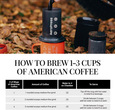 AeroPress Go Travel Coffee Press Kit - 3 in 1 brew method combines French Press, Pourover, Espresso - Full bodied coffee without grit or bitterness - Small portable coffee maker for camping & travel