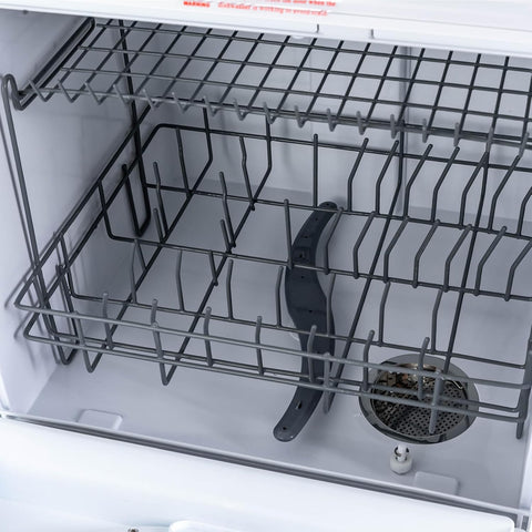 3-in-1 Function Countertop Dishwasher,White Portable Dishwasher with 7L Built-In Water Tank,No Hookup Needed,5 Programs,360°Dual Spray,Air-Dry Function, Mini Dishwasher for Apartments & Rvs