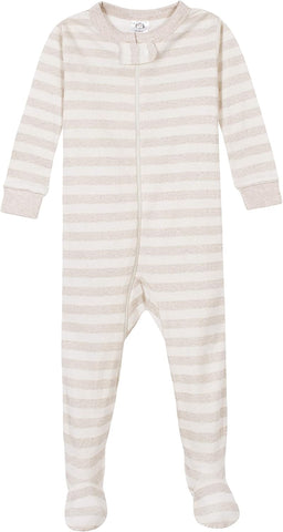 4-Pack Boys Safari Animals & Crab Snug Fit Footed Cotton Pajamas