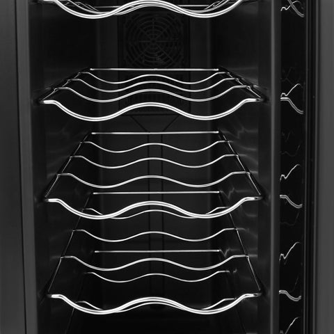 33L Wine Fridge,12-Bottle Wine Fridge,8.72 Gallon Wine Cooler Refrigerator,Temperature Control,for Home, Office,Hotel,Bar,Club (12 Bottle)