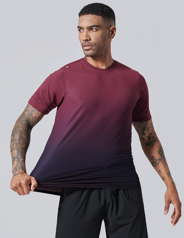 5 Pack Men’s Active Quick Dry Crew Neck T Shirts | Athletic Running Gym Workout Short Sleeve Tee Tops Bulk