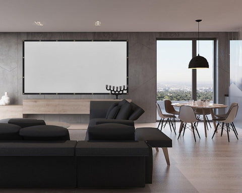 120 inch Projector Screen 16:9 Foldable Anti-Crease Portable Projector Movies Screens for Home Theater Outdoor Indoor Support Double Sided Projection