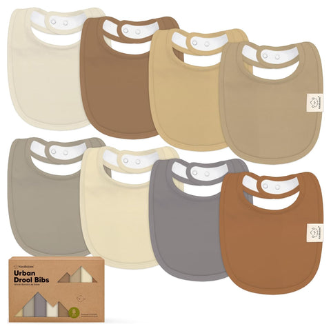 8-Pack Organic Baby Bibs for Boys, Girls - Soft Cotton Drooling and Teething Bibs for Baby Girl & Boy, Extra Absorbent, Easy to Clean & Put On for Toddler, Newborn, Infant 0-24 Months (Sweet Charm)