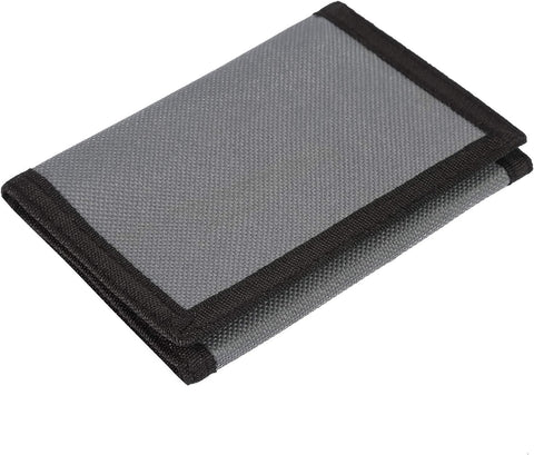 AI-DEE RFID Trifold Canvas Outdoor Sports Wallet for Kids - Front Pocket Wallet with Magic Sticker