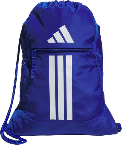 adidas Alliance Sackpack, Drawstring, Lightweight Small Gym Bag for Women, Soccer Backpack, Black, One Size