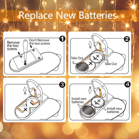 6 Pack Fairy Lights Battery Operated with Timer 2PCS Remote 6.5ft 20LED Warm White Twinkle Lights Waterproof Silver Wire Fireflies Lights DIY Mason Jar Wedding Party Christmas Centerpiece Table Deco