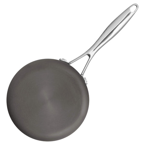 Amazon Basics Mini Sauce Pan With Lid, 2 Quarts, Hard-Anodized Non-Stick Aluminum, Gray (Previously Stone & Beam brand), pack of 1