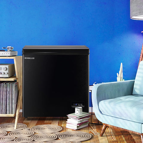 5.0 CU.FT Deep Freezer Top Open Door Mini Chest Freezer with Removable Storage Basket for Home Kitchen Garage