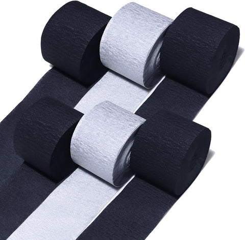 8 Crepe Paper Streamers Rolls, 656ft Pack of Unique 8 Rainbow Streamers Party Decorations, Birthday Streamers, Party Streamers for Wedding Decoration (1.8 inch x 82 ft/Roll)