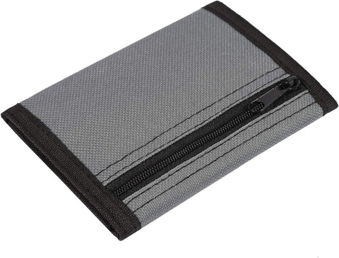 AI-DEE RFID Trifold Canvas Outdoor Sports Wallet for Kids - Front Pocket Wallet with Magic Sticker