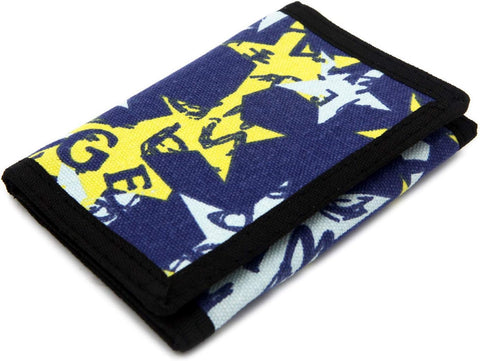 AI-DEE RFID Trifold Canvas Outdoor Sports Wallet for Kids - Front Pocket Wallet with Magic Sticker