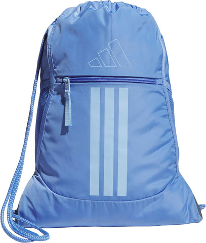 adidas Alliance Sackpack, Drawstring, Lightweight Small Gym Bag for Women, Soccer Backpack, Black, One Size